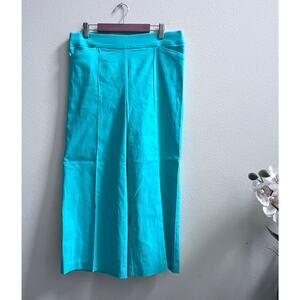 Counterparts Pull On Pants NWOT Small Green Wide Leg Stretch